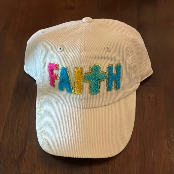 Simply Southern “Faith” corduroy baseball cap New with tags - Picture 1 of 7